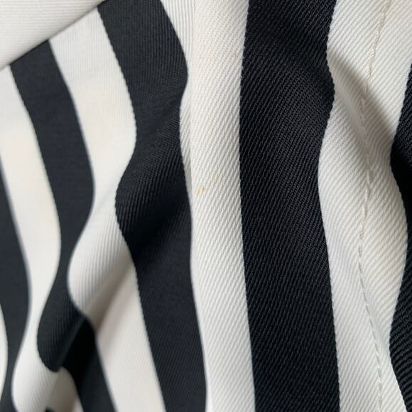 MARC JACOBS Size 6 Black White Polyester Stripe Pencil Skirt - Picture 4 of 7